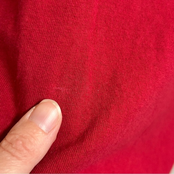 Harley Davidson Blue Ridge Hickory V Twin Spellout Red Long Sleeve T-Shirt Sz L - Picture 11 of 11